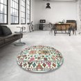 thumbnail image 4 of Ahgly Company Machine Washable Indoor Rectangle Contemporary Light Jade Green Area Rugs, 6' x 9', 4 of 7