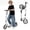 White, variant on Kick Scooter for Teens & Adults, Lightweight Scooter with Hand Brake & 8" Big Wheels, 4 Adjustable Heights, Smooth ABEC-7 Bearings, Supports Up to 220 lbs, Ideal for Commuting or Leisure Rides, Black