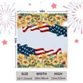 thumbnail image 4 of Labor Day Mailbox Cover Sunflower America USA Flag Floral Mailbox Wrap Magnetic Letterbox Covers Decorating Printing Durable Mailbox Covers Outdoor Decor Standard Size 21x18 Inch, 4 of 6