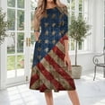 thumbnail image 2 of BOMYJESK Womens Maxi Dress 250th Anniversary Stars Stripes Beach Long Dresses Independence Day Art Print 4th Of July Summer Dresses Casual Party Apparel Multicolor 3XL, 2 of 7