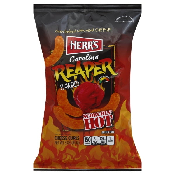 Herr's Carolina Reaper Flavored Cheese Curls, 3 oz