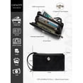 thumbnail image 4 of Punplita Women Wallet Leather Long Wallets for Women with Zipper and Card Holder, 4 of 8