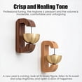 thumbnail image 3 of Shopkeepers Bell For Door Opening, Magnetic Attached Wood Doorbell Golden Decorative Entry Door Chime With Brass Bell-d, 3 of 5