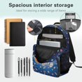 thumbnail image 5 of Aplkyhs Space Cat School Backpack for Boys Girls Ages 6-18 Large Capacity Ergonomic Padded Adjustable Shoulder Straps for Elementary Middle High School Daily Use Travel, 5 of 7