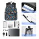 thumbnail image 4 of Fotbe Playful Foxes Forest Blues Mochila Ligera Casual para Laptop para Hombres y Mujeres, Mochila Impermeable de Uso Diario, Mochila para Universidad, 4 of 6