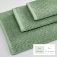 thumbnail image 4 of Great Bay Home Quick Dry Loop Textured 2-Pack Extra Large Bath Sheet Set, 35” x 68”, Mineral Blue, 4 of 6