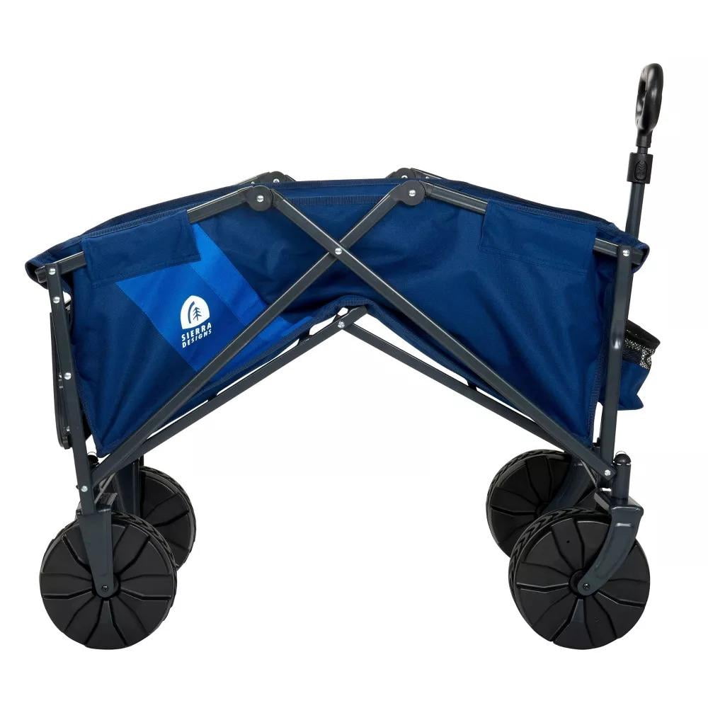 Sierra Designs Deluxe Collapsible Wagon, Durable Steel Frame Can Hold up to 180 Pounds