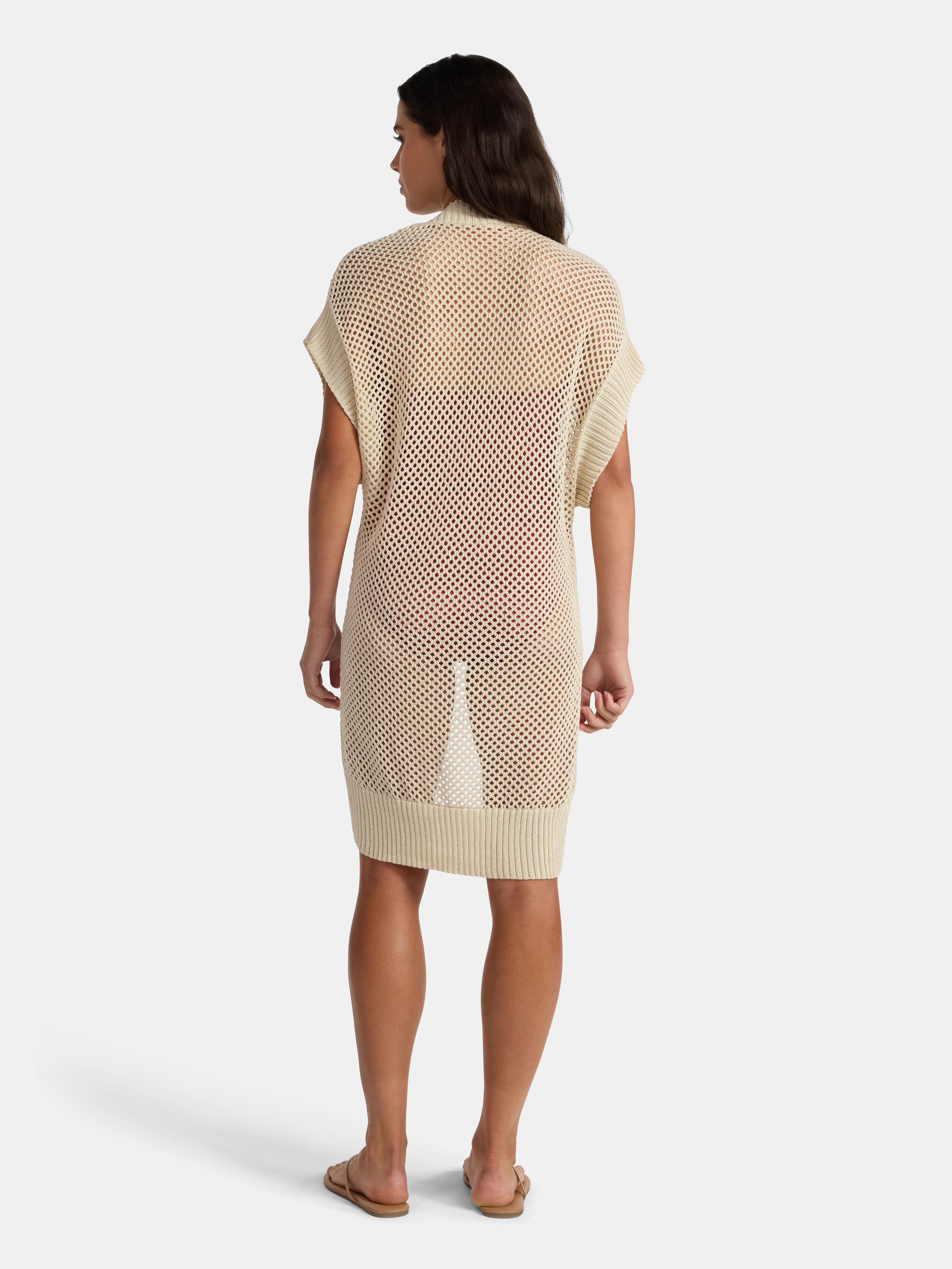 Time and Tru Women's Open Front Crochet Ruana, Sizes S-3XL