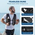 thumbnail image 3 of Running Hydration Vest,Lightweight Reflective Sports Vest with Water Bottle & Phone Pockets,Adjustable Chest Strap for Marathon, Hiking, Cycling, Men Women, 3 of 8