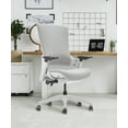 thumbnail image 6 of CLATINA Ergonomic High Swivel Executive Chair with Adjustable Height 3D Arm Rest Lumbar Support and Upholstered Back for Home Office BIFMA Certified Gray New Version, 6 of 8