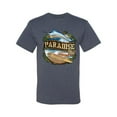 thumbnail image 2 of Wild Bobby, Paradise Surf Shack Marlin Pop Culture Men's Graphic T-Shirt, Vintage Heather Blue, X-Large, 2 of 3