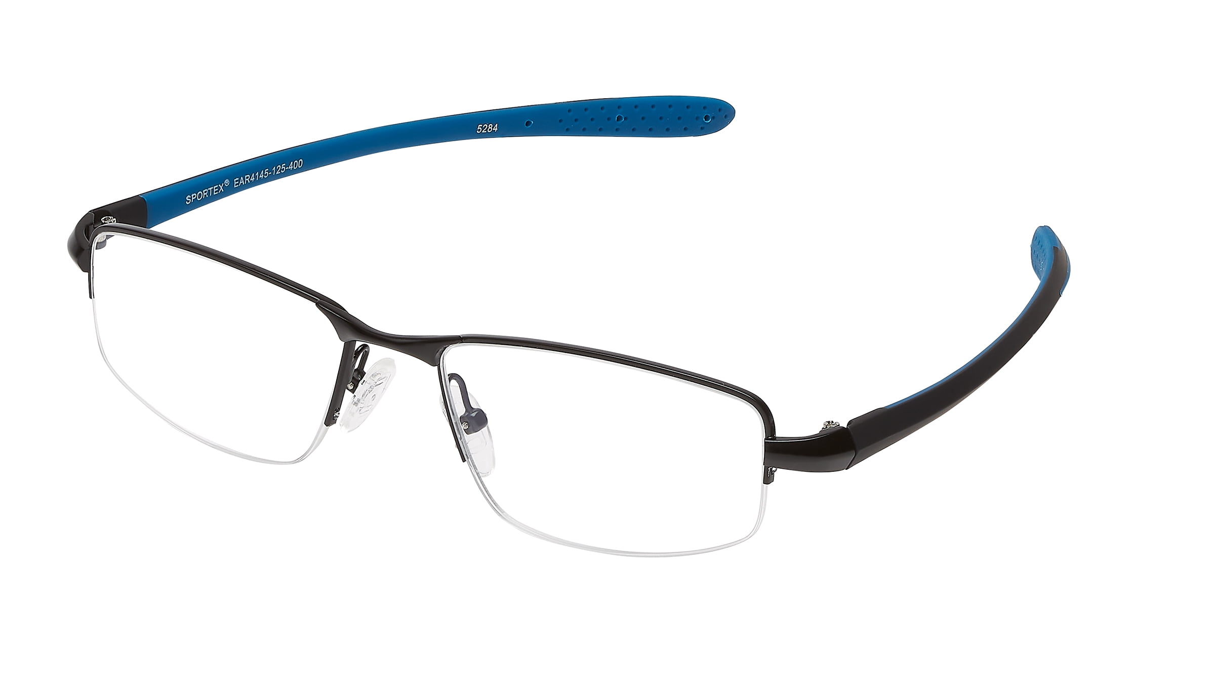 (3 pack) SAV Sportex Reading Glasses, Semi-Rimless Sport Frame, AR4145, +2.50, Blue