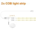 thumbnail image 3 of Lámpara LED regulable para gabinete, tira COB, para estante de cocina, despensa, vitrina, dormitorio, armario, lámpara de luz de fondo, interruptor con sensor de movimiento táctil, 3 of 5