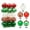 A, variant on 30 PCS Christmas Tree Hanging Candy Jar Ornaments - Glitter Decorations for Holiday Tree, Home, Party (Red/Green/Gold)