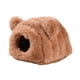 thumbnail image 4 of Cama para hámster, nido para dormir, adorable hábitat semicerrado y lavable. Marrón, 4 of 7
