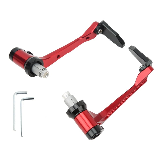 Hand Guard Protector, Handlebar Brake Lever Protector Impact Proof High Strength Anti Aging For Motorbike Black,Red,Silver