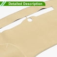 thumbnail image 5 of Unique Bargains Dash Cover for Chevy Silverado 2014-2018 Non-Slip Center Console Dash Cover Mat Polyester Silicone Beige, 5 of 6
