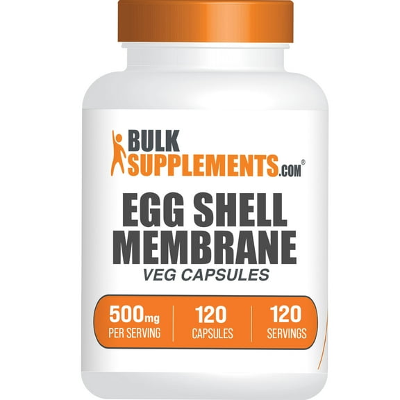 BulkSupplements Egg Shell Membrane Capsules - Collagen Supplement, 1 Capsule per Serving (500mg), 120 Count