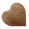 thumbnail image 2 of LifeSong Milestones Inspirational Engraved Wood Heart for Home Office Desk Table Décor - Serenity Prayer (Maple), 2 of 4