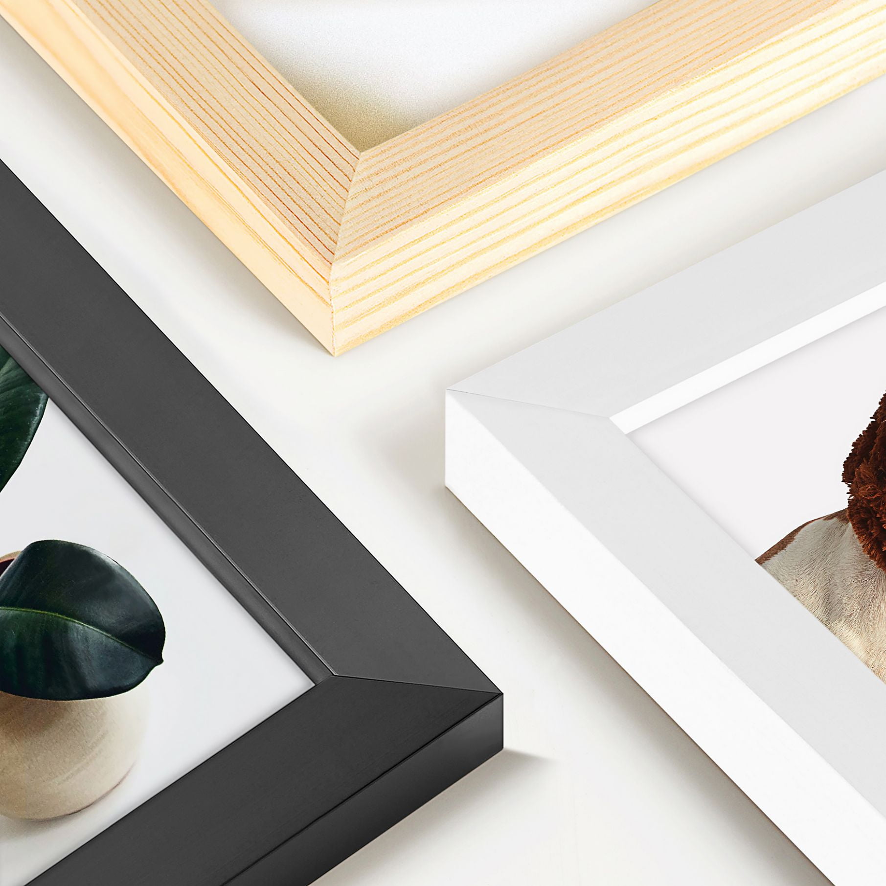 Buy 8x10 Picture Frames, Set of 2, Display 5x7 Photo Frame with Mat or 8x10 Without, Wall