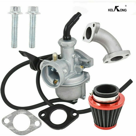 PZ22 Carburetor 22mm Carb Intake Pipe Air Filter For 110cc 125cc ATV Quad Pit Pro Dirt Trail Bike