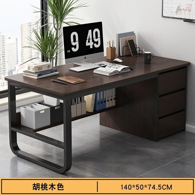 Computer Table Office Desks Employee Modern Simplicity Work Office Desks Study Drawers Escritorio Habitacion Furniture QF50OD My Lux Decor Round