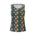 thumbnail image 6 of Sigee Blue Floral for Women's Workout Tank Top,Running Tank Tops,Sleeveless Gym ClothesMedium, 6 of 8