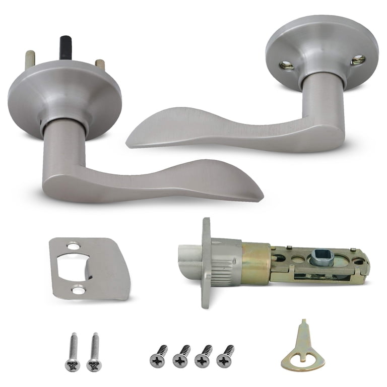 Honeywell Wave Passage Door Lever, Satin Nickel, 8106303 - Walmart.com