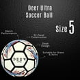 thumbnail image 3 of Deer Ultra Soccer Ball – for Club Match, Training, Match Performance, Indoor & Outdoor Soccer, Suitable for Grass & Astro | 32 Panel, Butyl Rubber Bladder | Size 5 for Youth & Adult Soccer Players |, 3 of 6