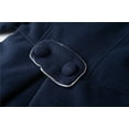 thumbnail image 7 of LittleSpring Little Girls Faux Wool Coat Dress Buttons Peacoat Casual 5T Winter Coat Lapel Midweight Solid Navy Blue, 7 of 7