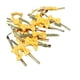 thumbnail image 1 of Bearachild 100 piezas de bridas decorativas 100 piezas de bolsas de cono dulce solución de sujeción bolsas y corbatas de cono dulce Artesanía amarillo 100 piezas, 1 of 6