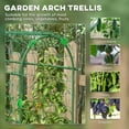 thumbnail image 3 of Outsunny Garden Trellis for Climbing Plants Outdoor, 72" Tall, Green, 3 of 9