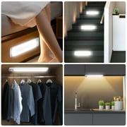 8 Rechargeable Under Cabinet Lights, Motion Sensor Wireless Energy Efficient LED Light for Kitchen,Closet Step(2 Count)