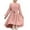 Light Pink, variant on REDARER Girls' Long Sleeve Dress with Tie Belt & Hi-Low Hem Stylish Flowy Semi-Formal Party Dress,10-11 Years