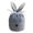 Gray, variant on 4 Pcs Easter Bunny Candy Drawstring Bags Velvet Cute Rabbit Ears Face Treat Bags Bunny Candy Goodie Favor Bag for Easter Party Egg Hunt Stuffer Basket Holiday Decoration