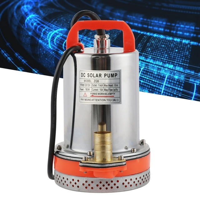 Bomba Sumergible, Bomba De Bomba CC Con Cable De 2.1 M Con Rotor Mejorado Y Disipador De Calor Para El Drenaje De Piscina De Riego De La Granja De Jardín