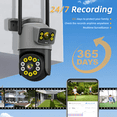 thumbnail image 4 of Cámara Vigilancia Exterior H10 360° Ptz 5g Wifi 8mp Full Hd  Belug, Negro Gris, 4 of 5