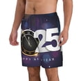thumbnail image 2 of Logiee 2025 Happy New Year 4 Print Mens Swim Trunks Quick Dry Board Shorts,Breathable Hawaii Beach Shorts Swimwear Bathing Suits-XX-Large, 2 of 6