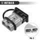 thumbnail image 4 of Universal Car Battery Quick Connector, Battery Quick Disconnect Wire Harness Plug Kit, 2 Gauge 175A, Plastic Metal, Gray, 2 Set, 4 of 7