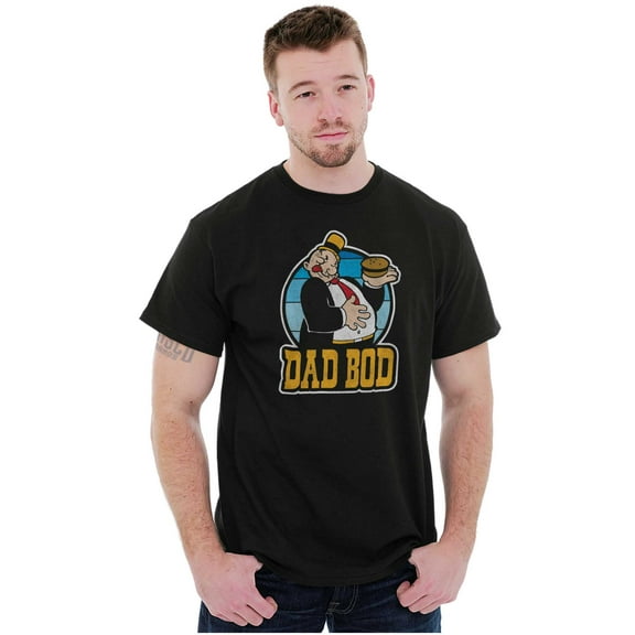 Popeye Character Wimpy Dad Bod Funny Men's Graphic T Shirt Tees Brisco Brands S