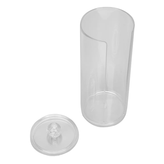 M Buder Transparent Plastic Cosmetic Cotton Pad Dispenser Organizer Holder Clear