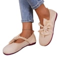 thumbnail image 5 of YOUYEDIAN Mary Jane Shoes Women Fashion Bowtie Deco One Strap Versatile Round Toe Flats Casual Low Heel Comfortable Slip On Dress Shoes, 5 of 5