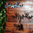 thumbnail image 4 of 1pc Hook Rack Wall-Mounted Decorative Cast Iron Deer Antler Hanger Wall Hooks for Coat Towel Hat Key Coat Rack Hook, 4 of 5
