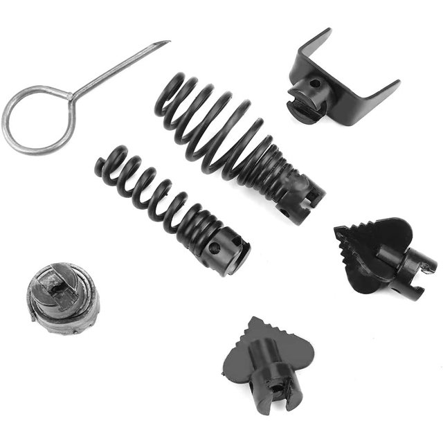 Limpiador de drenaje con cabezal de corte de dragado, 7 Uds., máquina de dragado de tuberías de 16mm, cabezal de corte de acero al manganeso ZefeiWu 8390614381100