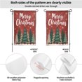 thumbnail image 3 of Merry Christmas Garden Flag Double Sided Polyester Outdoor Decorative Yard Banner with Pine Trees Gold Stars Snowflakes Design 12.5 x 18 Inch for Holiday Lawn Patio Home Decor#23691, 3 of 6