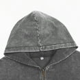 thumbnail image 3 of Tawop Mens Jacket Long Sleeve Zip with Hood Pockets Casual Solid Mens Clothes,Gray,2XL, 3 of 8