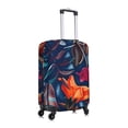 thumbnail image 3 of Daiia Tropical Flower Luggage Cover, Thickened Washable Travel Luggage Covers, Elastic Unique Baggage Covers for 18-20 inch Luggage-Small, 3 of 9