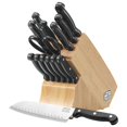 thumbnail image 3 of Chicago Cutlery Essentials (15-PC) Stainless Steel Kitchen Knife Block Set With Block, Sharp Stainless Steel Cutlerly Chef Knives Set & Scissors Shears, 3 of 5