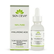 Skin Deva 100% Pure Hyaluronic Acid Day and Night Facial Serum For All Skin Type, 1 fl oz