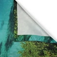 thumbnail image 3 of Ambesonne Coastal Kitchen Curtains, Green Trees Clear Water, 55"x39", Blue Turquoise Green, 3 of 3